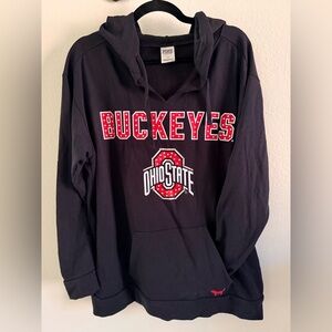 Ohio State Buckeyes Black Hoodie Sweatshirt - Women's
